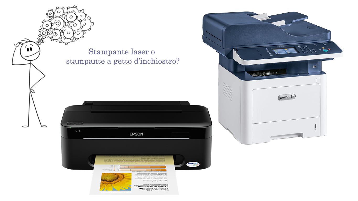 Stampanti laser o stampanti a getto d'inchiostro?